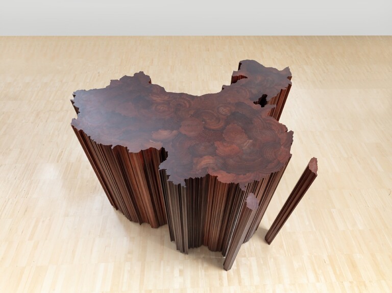 Ai Weiwei, Map of China, 2004, Wood, Private Collection, Photo_ The ALBERTINA Museum, Vienna _ Lisa Rastl & Reiner Riedler © 2022 Ai Weiwei