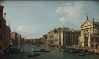 Canaletto, The Grand Canal, Venice, Looking South East from San Stae to the Fabbriche Nuove di Rialto, c. 1738 – Paul G. Allen Family Collection