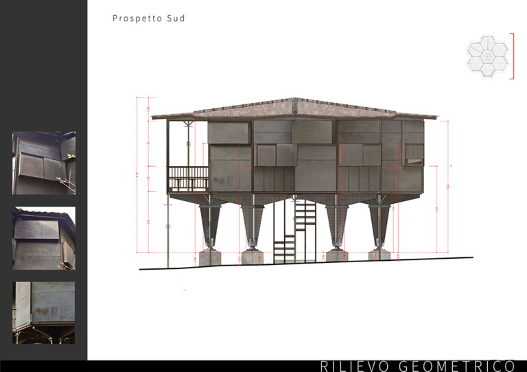 Casa Esagono, prospetto sud Courtesy B.A.Co. (Baratti Architettura e Arte Contemporanea) – Archivio Vittorio Giorgini