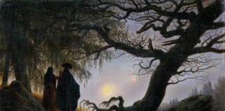 Caspar David Friedrich, Man and Woman Contemplating the Moon, 1824, Alte Nationalgalerie