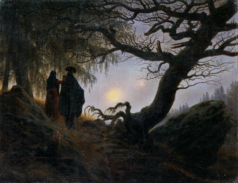 Caspar David Friedrich, Man and Woman Contemplating the Moon, 1824, Alte Nationalgalerie