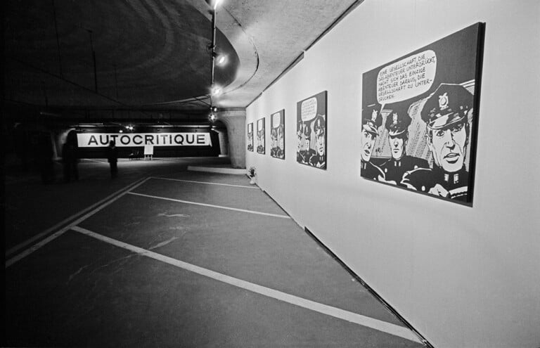 Claudio Abate, Sezione ‘Autocritica’ della mostra Contemporanea Parcheggio di Villa Borghese, Roma, 1973, Courtesy Archivio Claudio Abate