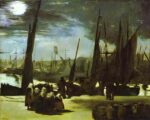 Edouard Manet, Chiaro di luna sul porto di Boulogne, 1869, Musée d'Orsay Parigi