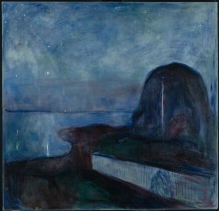 Edvard Munch, Notte stellata, 1893, Getty Center
