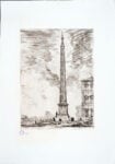 Giovanni Battista Piranesi, Obelisco Egizio , Acquaforte su rame con interventi a bulino, Perugia, Galleria Nazionale dell’Umbria, inv. 1618