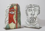 Head of woman, Cannes 1961, cut sheet metal, folded and painted © Succession Picasso 2022