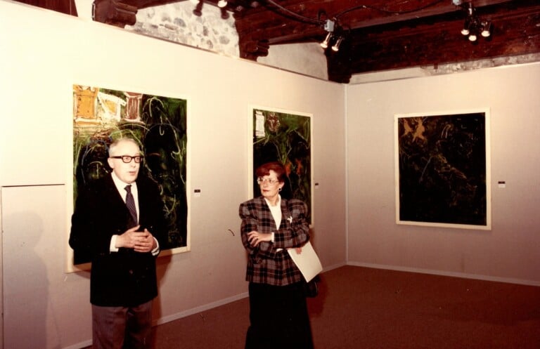 Mario Schifano. Verde fisico. Exhibition view at Tour Fromage, Aosta 1988