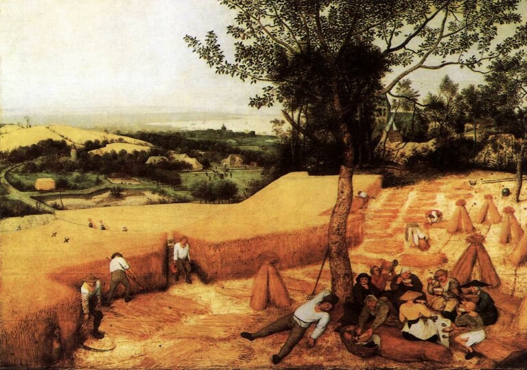 Pieter Bruegel the Elder The Corn Harvest (August), 1565. New York, Metropolitan Museum