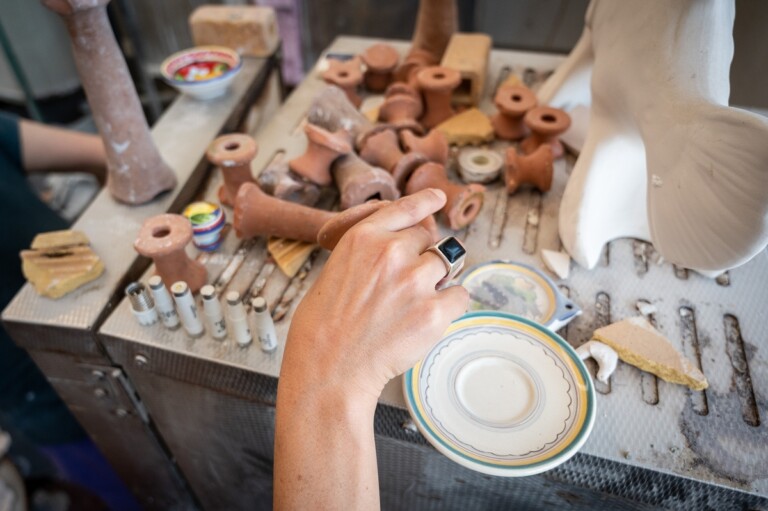 Serena Fineschi da Ceramiche Fratelli Bartoloni, Cantieri Montelupo, Montelupo Fiorentino, photo © Mario Lensi