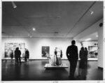 The opening of Robert Rauschenberg at the Jewish Museum, NY, ca. March 31, 1963. Artworks © 2022 Robert Rauschenberg Foundation | Licensed by VAGA at Artists Rights Society (ARS), NY