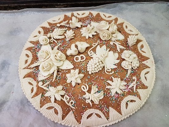 Un dolce preparato dalla Pasticceria Monne di Nuoro