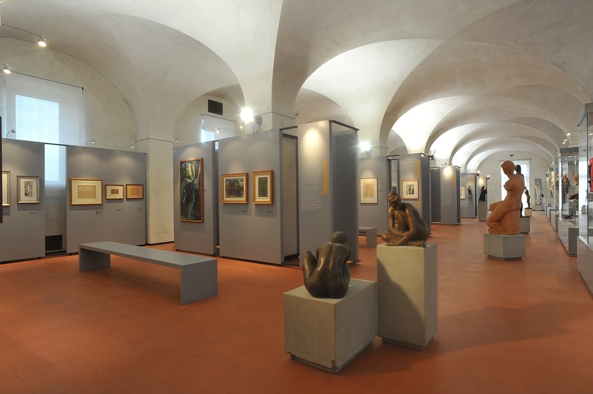 Veduta di una sala della Collezione d’Arte Sandro Pertini, Savona. Courtesy Comune di Savona