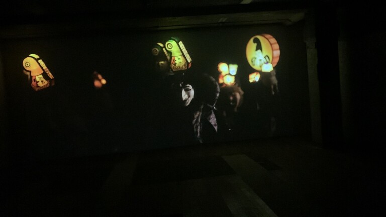 16. Biennale de Lyon. Musée Guimet. Clément Cogitore, Morgestraich, 2022, still da video