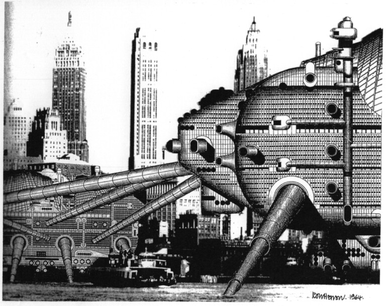 Archigram, Walking City, 1961