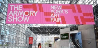 Armory Show 2021 Entrance of Javits Center. Photo credit by Casey Kelbaugh