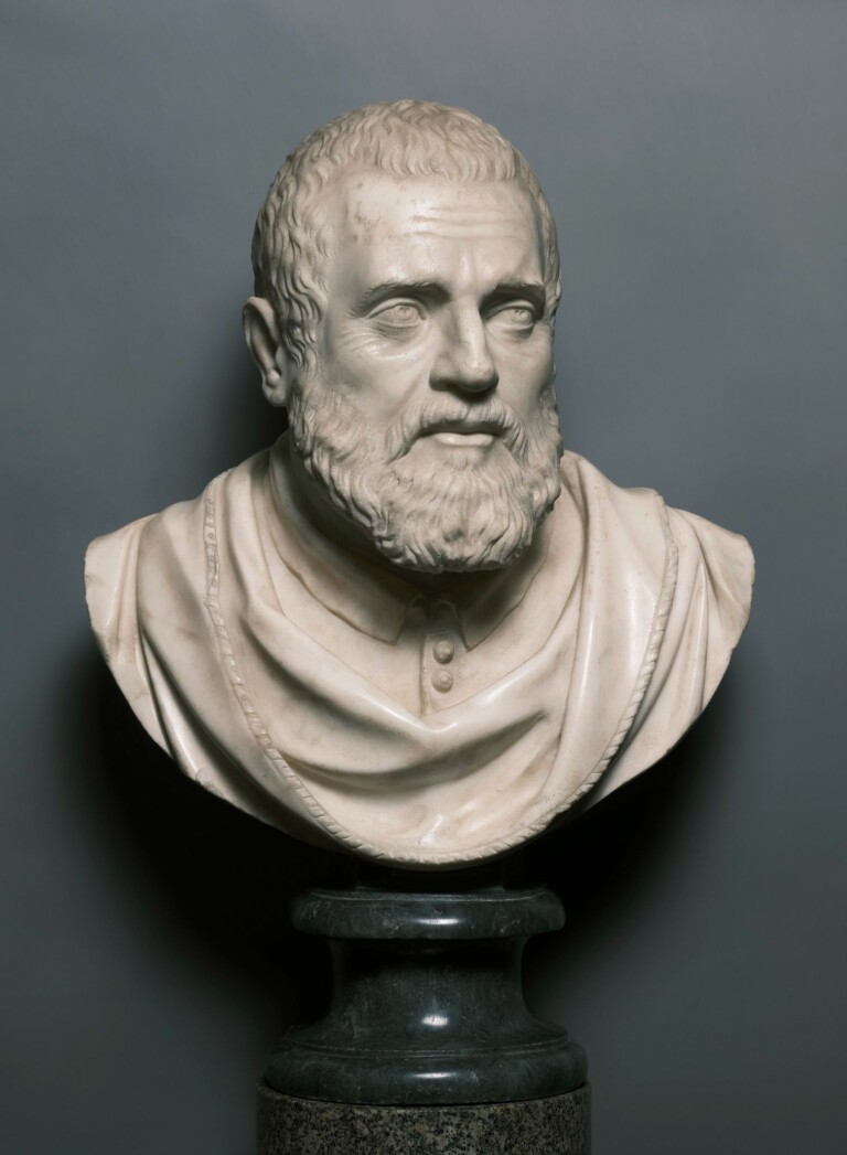 Attribuito a Valerio Cioli, Settignano 1529 – 1599 Firenze, Busto di uomo, marmo, Courtesy Sotheby's