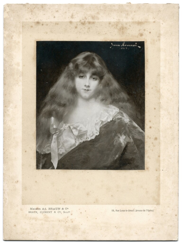 Braun & Cie, Portrait de Emmanuella de Luyne (da Juana Romani), 1903. Velletri, Archivio Romani