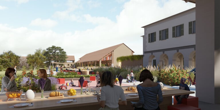 Cascina Ri-Nascita, rendering del progetto di Carlo Ratti e Italo Rota