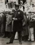 Dorothea Lange, Street Demonstration (1933). Courtesy of Phillips