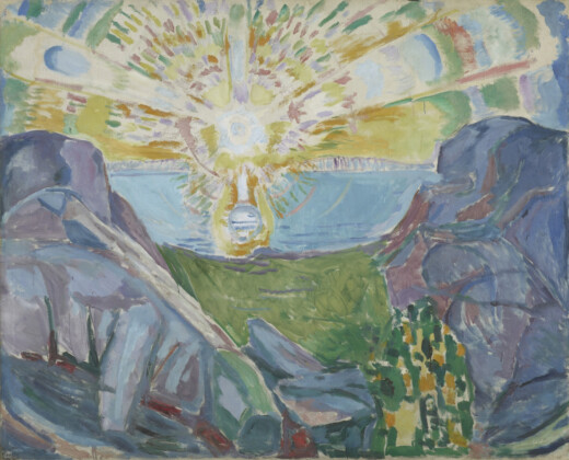 Edward Munch, Le Soleil, 1910–1913, Huile sur toile, 162 x 205 cm Oslo, Munchmuseet. © Oslo, Munchmuseet