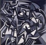 Emilio Vedova, Europa 1950, 1950 olio su tela, 123 x 126 cm. Ca' Pesaro Galleria Internazionale d'Arte Moderna, Premio Contessa Volpi di Misurata, Biennale 1950