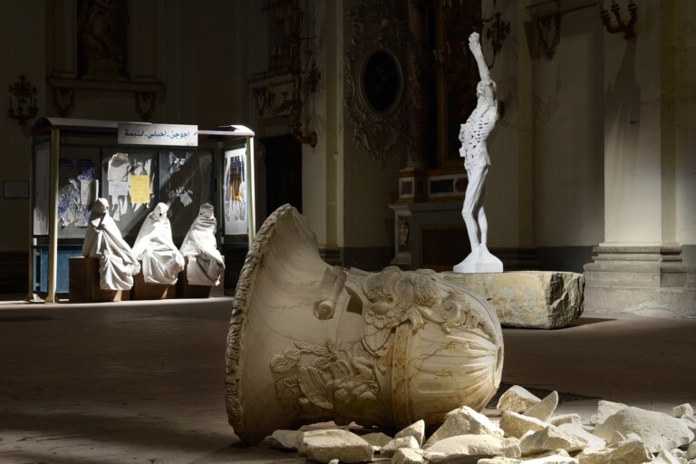 Fabio Viale. Aurum. Exhibition view at Sala Sant'Ignazio, Arezzo 2022. Photo Michele Alberto Sereni