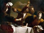 Giovanni Francesco Barbieri detto il Guercino (Cento 1591 – 1666 Bologna), Assalonne ordina l’uccisione di Amnon, 1628, olio su tela, Courtesy Sotheby's