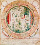 Giovanni Leardo, Mapa Mondi, 1448, miniatura su pergamena rimontata su cartone, Vicenza, Istituzione culturale Biblioteca civica Bertoliana