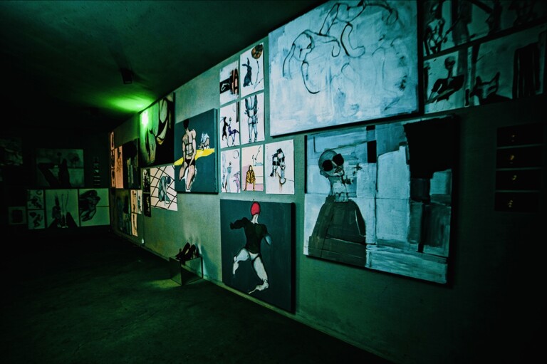 Installation view della mostra Monica Marioni, #lasciamiandare, Bunker Caldogno, 2022