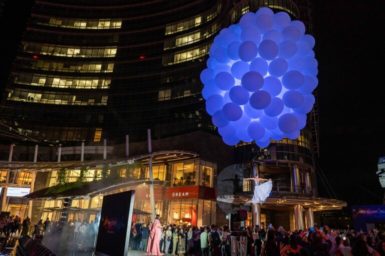 Janet Echelman, Sculture al Vento, momento inaugurale