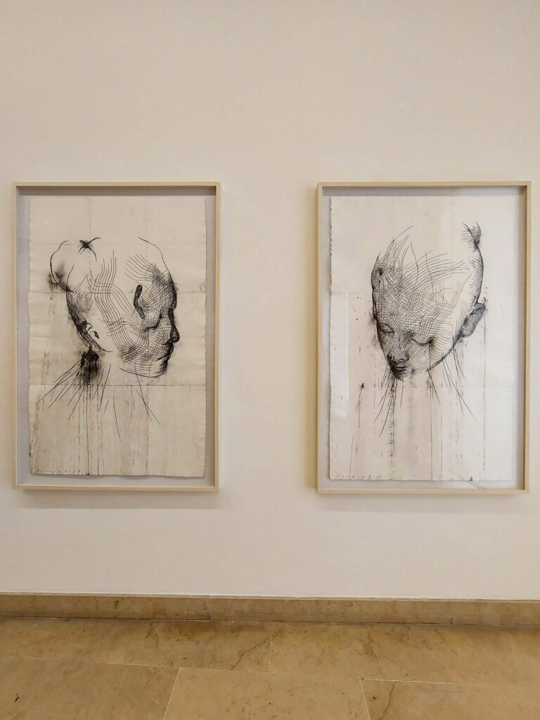 Jaume Plensa. La Lumière Veille - Dessin 1982 - 2022, exhibition view at Musée Picasso, Antibes, 2022. Photo Sofia Caprioglio