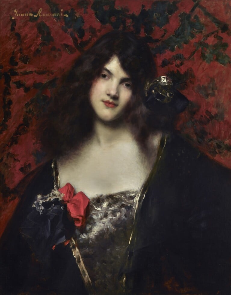 Juana Romani, Ritratto di donna su sfondo rosso, 1902. Sarasota, The Ringling Museum