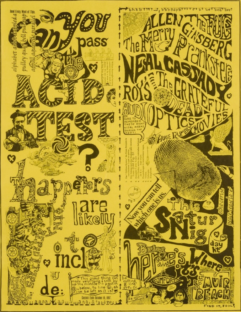 Ken Kesey, Volantino Promozionale dell'Acid Test, 1965