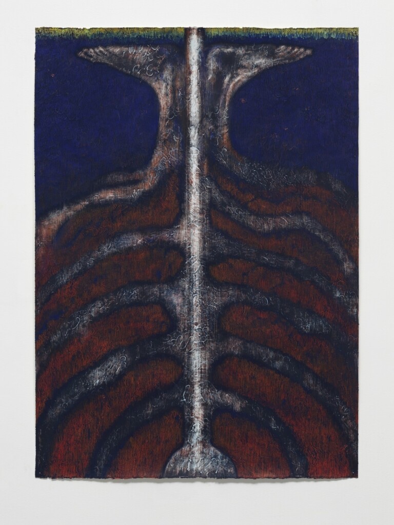 Luisa Rabbia, Separation, 2022, pastelli a cera su acrilico su carta, 114x157 cm. Courtesy l’artista e Peter Blum Gallery, New York. Foto Dario Lasagni