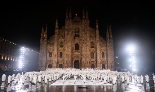 Moncler evento Duomo