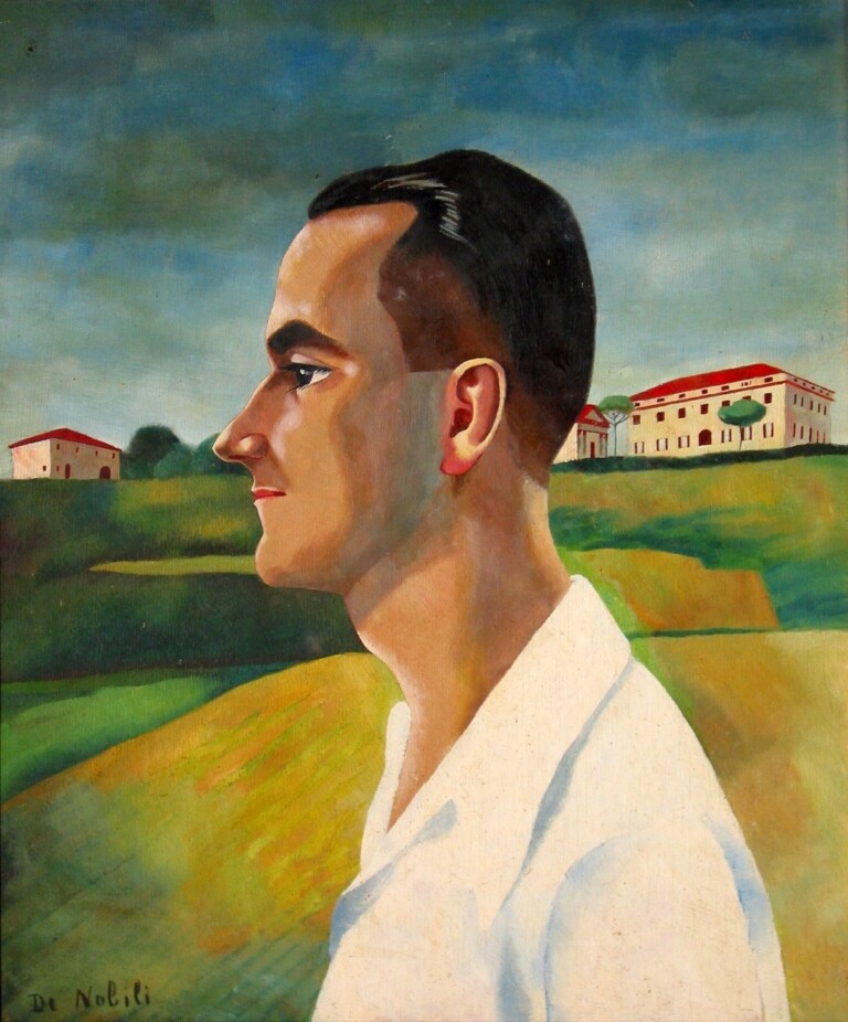 Nori De’ Nobili, Il fratello Alberto, 1939, olio su tavola, 63x53 cm. Photo Alfonso Napolitano – Archivio Museo Nori De’ Nobili