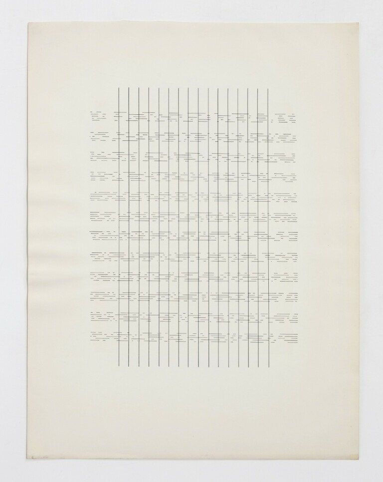 Betty Danon, Partitura asemantica, Attraverso ed oltre, 1974. Courtesy Galleria Tiziana Di Caro, Napoli
