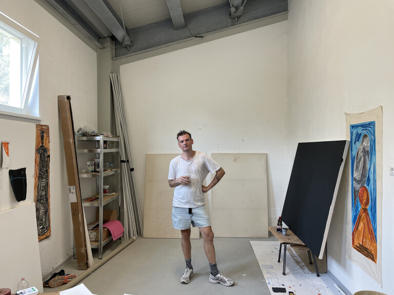 Rade Petrasevic in the studio. Courtesy the Artist and Castello San Basilio