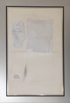 Robert Rauschenberg, Senza titolo, 1974, tecnica mista su carta. Galleria Immaginaria