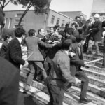 Scontri all'Università la Sapienza, Roma, 16 marzo 1968. Parma, CSAC, Fondo Publifoto