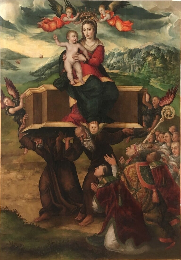 Sofonisba Anguissola, Madonna dell’Itria, 1578 79, olio su tavola, 239,5x170 cm. Paternò, Parrocchia di Santa Maria dell’Alto, Chiesa dell’ex monastero della Santissima Annunziata