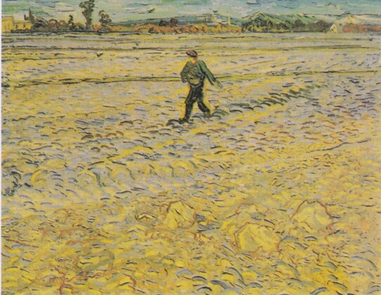 Vincent van Gogh, Il seminatore (Arles, ottobre 1888); olio su tela, 72×91,5 cm, villa Flora, Winterthur