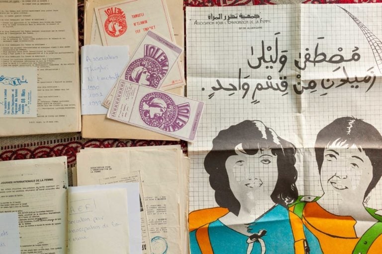 documenta 15. Archives des luttes des femmes en Algérie. Photo Hichem Merouche