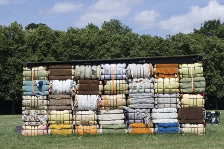 documenta fifteen, The Nest Collective, Return To Sender, 2022, installation view, Karlsaue, photo Nils Klinger