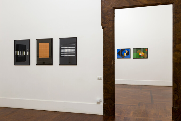 Betty Danon, Geometrie anni Settanta: tra logico e poetico, programmato e casuale, 2017, veduta della mostra, Galleria Tiziana Di Caro, Napoli. Ph. Danilo Donzelli. Courtesy Galleria Tiziana Di Caro, Napoli