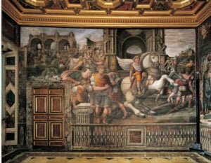 Il restauro dell’affresco “Trionfo di Galatea” di Raffaello alla Villa Farnesina a Roma