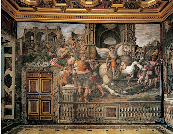 Il restauro dell’affresco “Trionfo di Galatea” di Raffaello alla Villa Farnesina a Roma