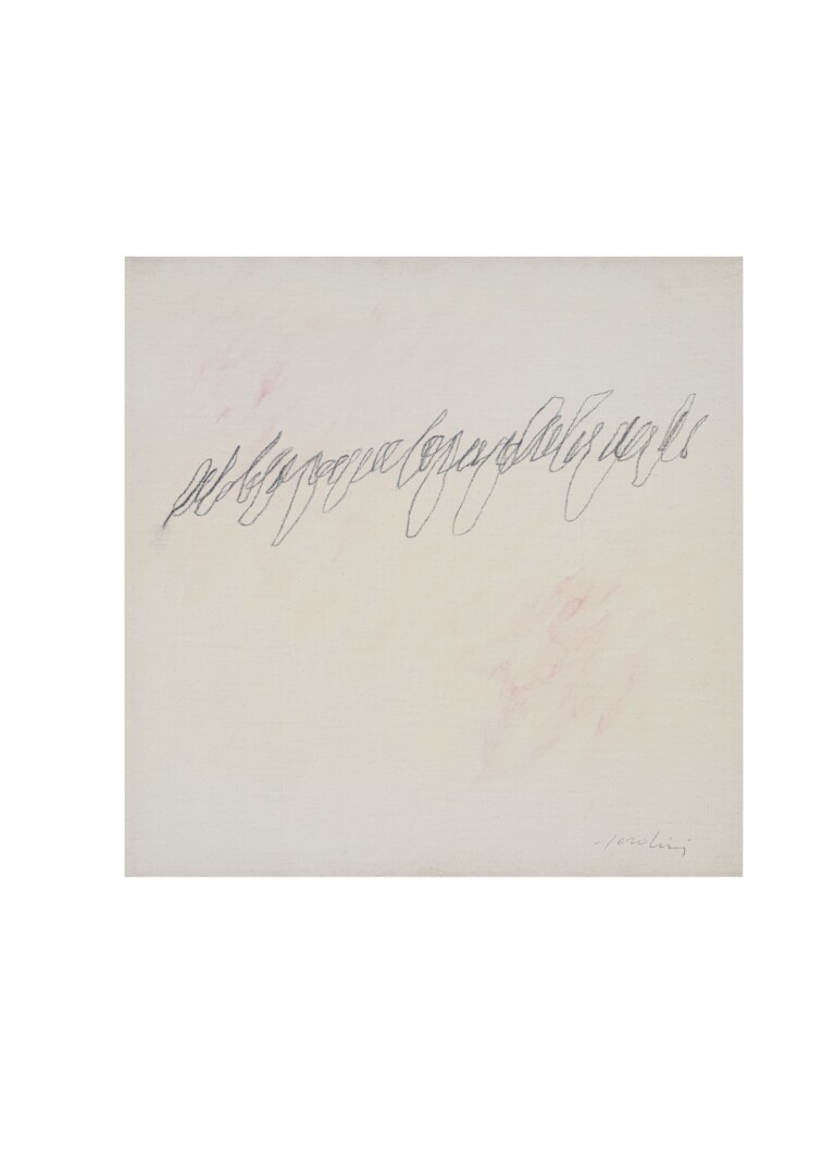 Ettore Sordini, Scrittura, Anni '60, pastello e grafite su carta intelata