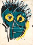 Jean-Michel Basquiat, Untitled, 1982, acrylic and oilstick on paper. Private Collection, Photo: Peter Schuhböck