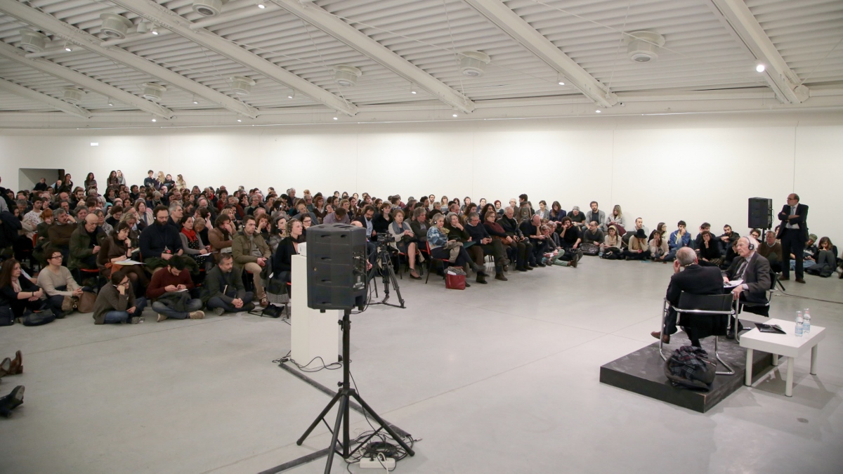 Cover Sito Zygmunt Bauman intervistato da Wlodek Goldkorn per il ciclo di incontri Changes, 2015. Foto di Ivan D'Alì 